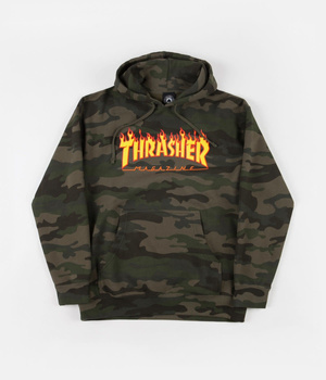 Bluza z kapturem Thrasher Skate Mag (army)