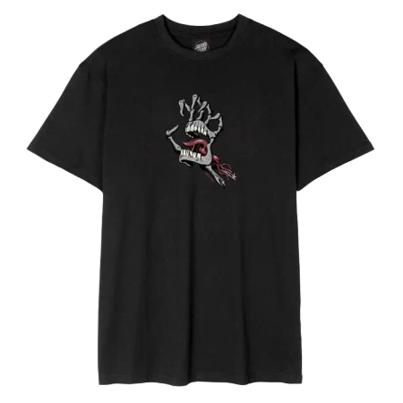 T-shirt Santa Cruz Bone Hand Cruz Front (black)