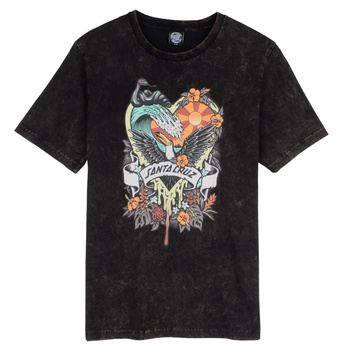 T-shirt damski Santa Cruz Floral Paradise (black acid wash)