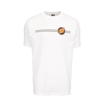 T-shirt Santa Cruz Check Ringed Flamed Dot (white)