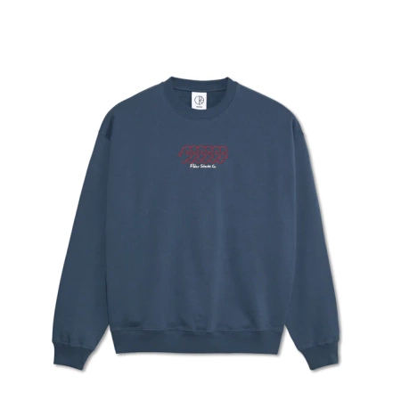 Bluza Polar Skate Faces Dave Crewneck (grey blue)