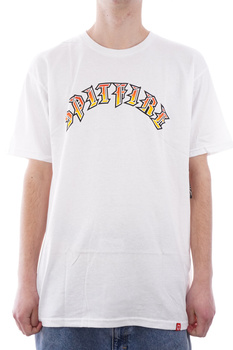 T-shirt Spitfire Old E (white/red/gold)