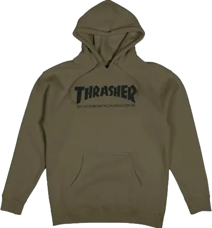 Bluza z kapturem Thrasher Skate Mag Army