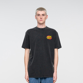 T-shirt Santa Cruz Street Creep Hand (black acid wash)