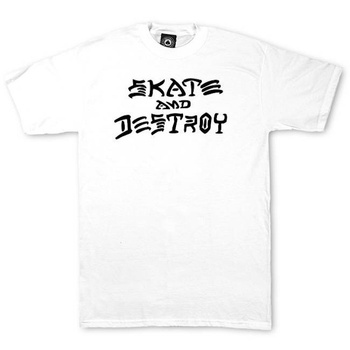 T-shirt Thrasher Skate & Destroy (white)